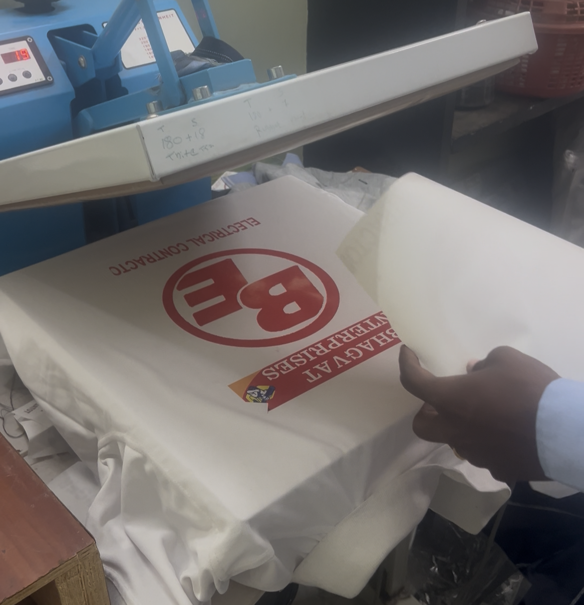 Printing in process